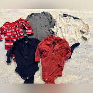 Baby boy 0-3 month long sleeve onesie